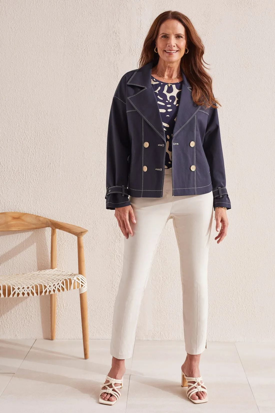 FLATTEN-IT® PULL-ON ANKLE PANT WITH SIDE SLITS-Frenchoak sold by Tribal