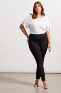 AUDREY PULL-ON FULL LENGTH JEGGING-Black sold by Tribal
