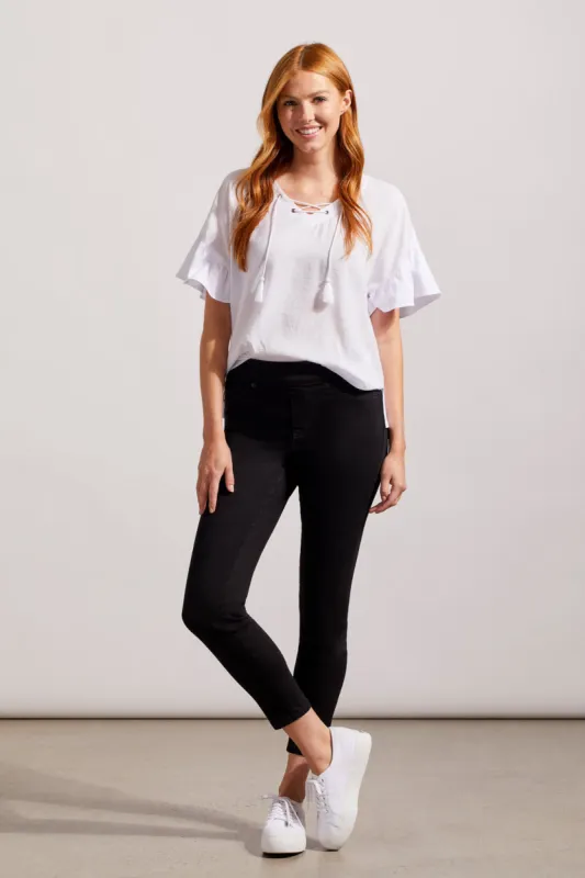 Audrey Pull-On Full Length Jegging-Black sold by Tribal