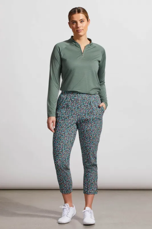 PULL-ON 25 INCH TECHNICAL CAPRIS-Khaki sold by Tribal