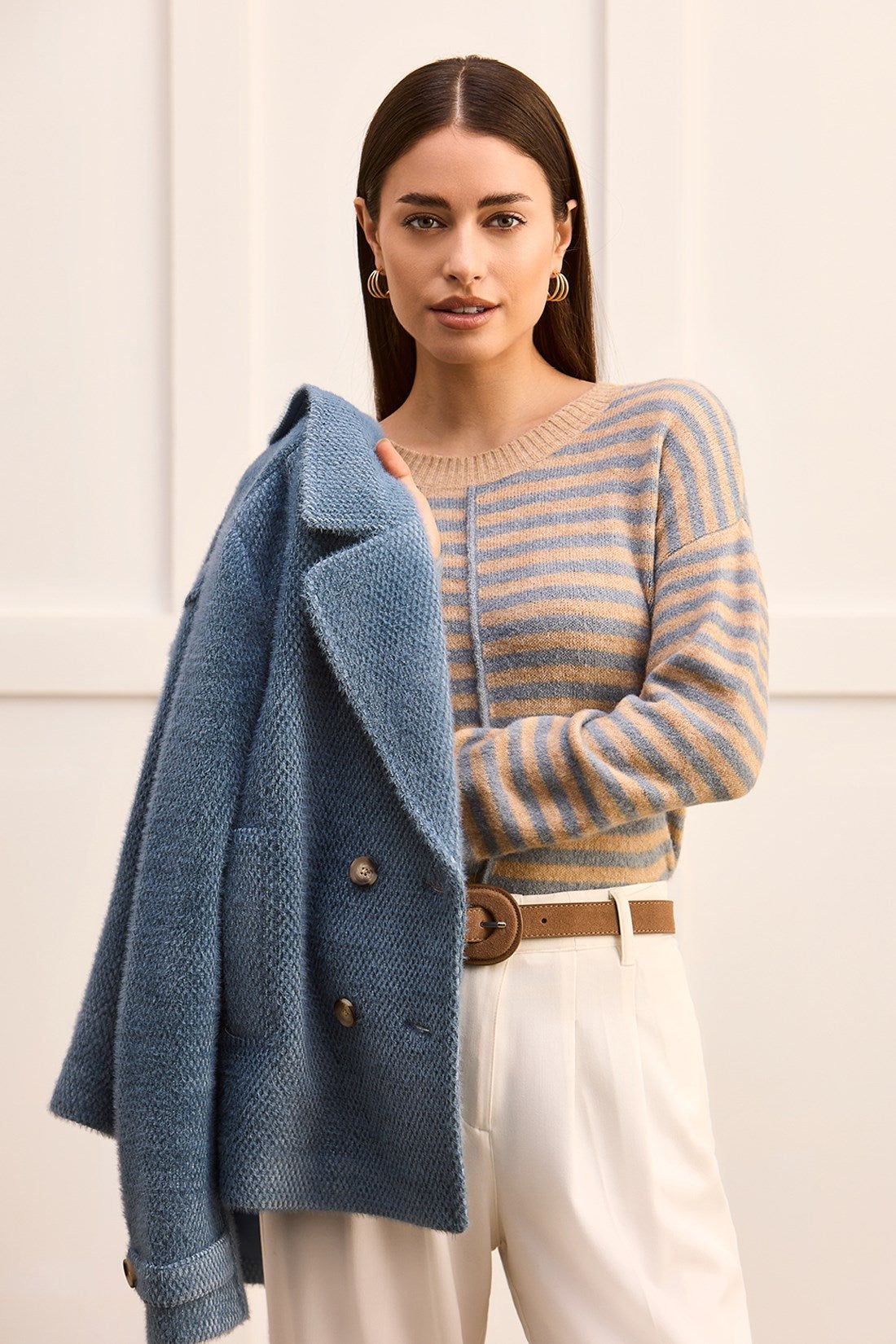 BOUCLE DOUBLE-BREASTED JACKET-Bluestone sold by Tribal product image thumbnail 4