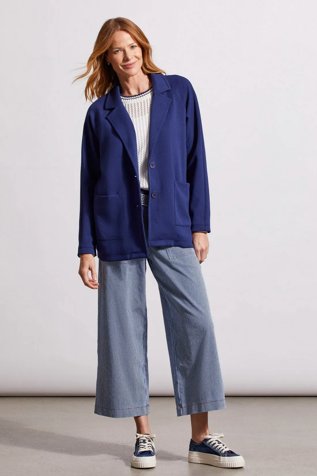 NAUTICAL STRETCH KNIT BLAZER-Jet blue sold by Tribal product image thumbnail 2