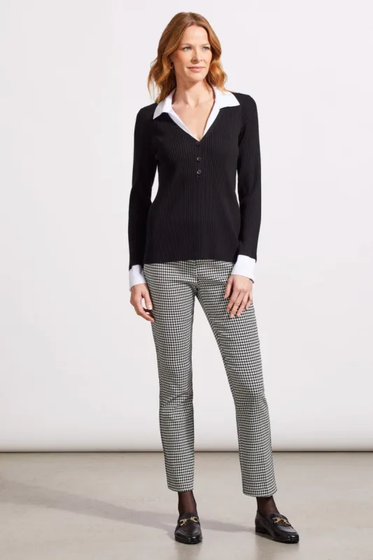 Henley Fooler Sweater-Black sold by Tribal