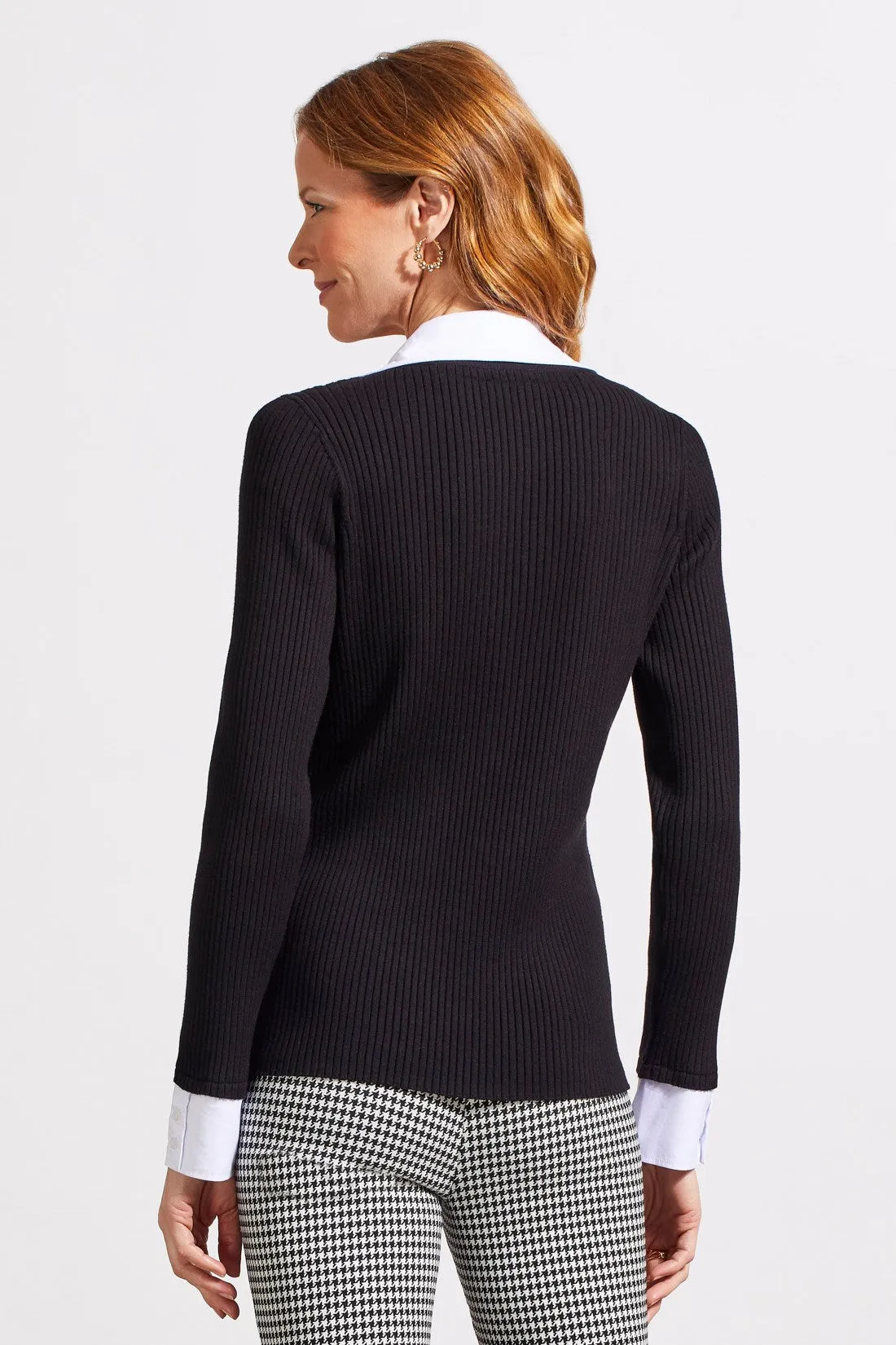 Henley Fooler Sweater-Black sold by Tribal product image thumbnail 2