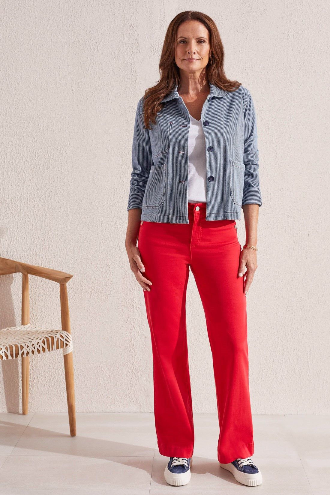 BUTTON-UP JACKET-Jet blue sold by Tribal product image thumbnail 3