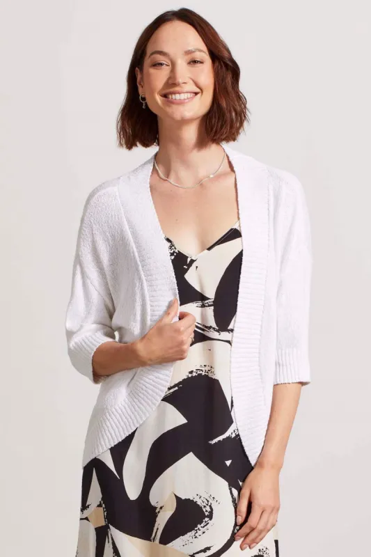 COCOON CARDIGAN-White sold by Tribal