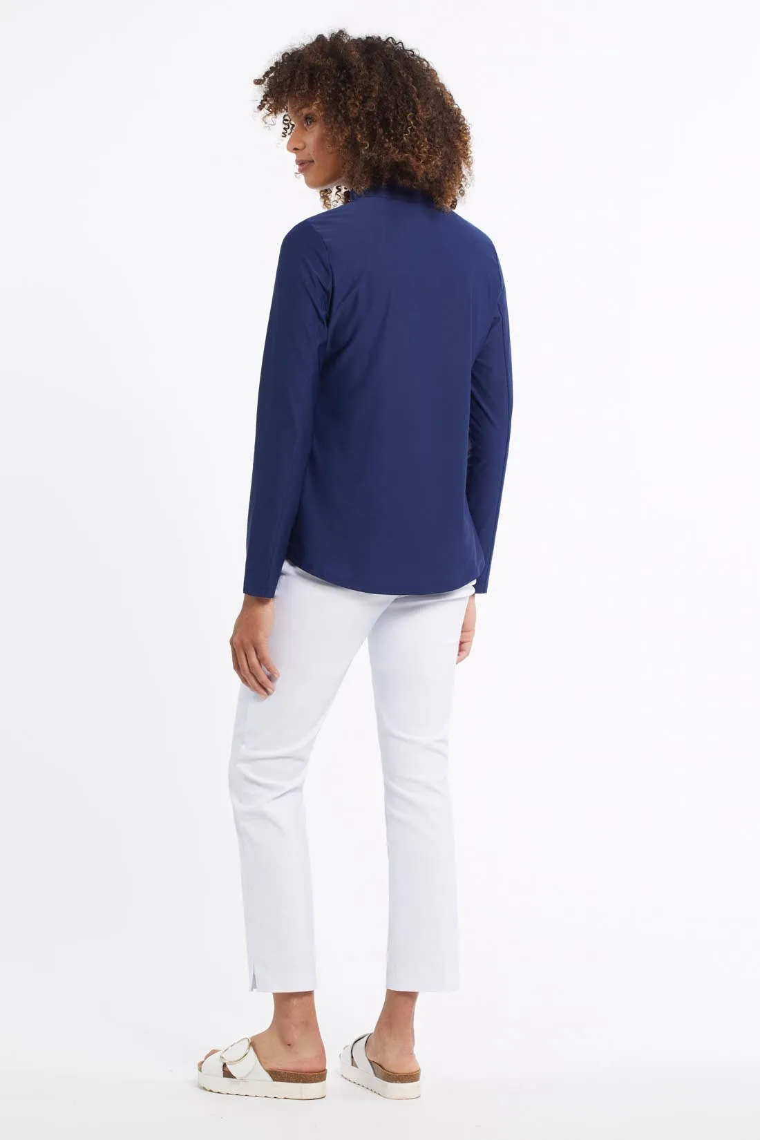 Upf 50+ Protection Performance Mock Neck Top-Dk.Navy sold by Tribal product image thumbnail 2