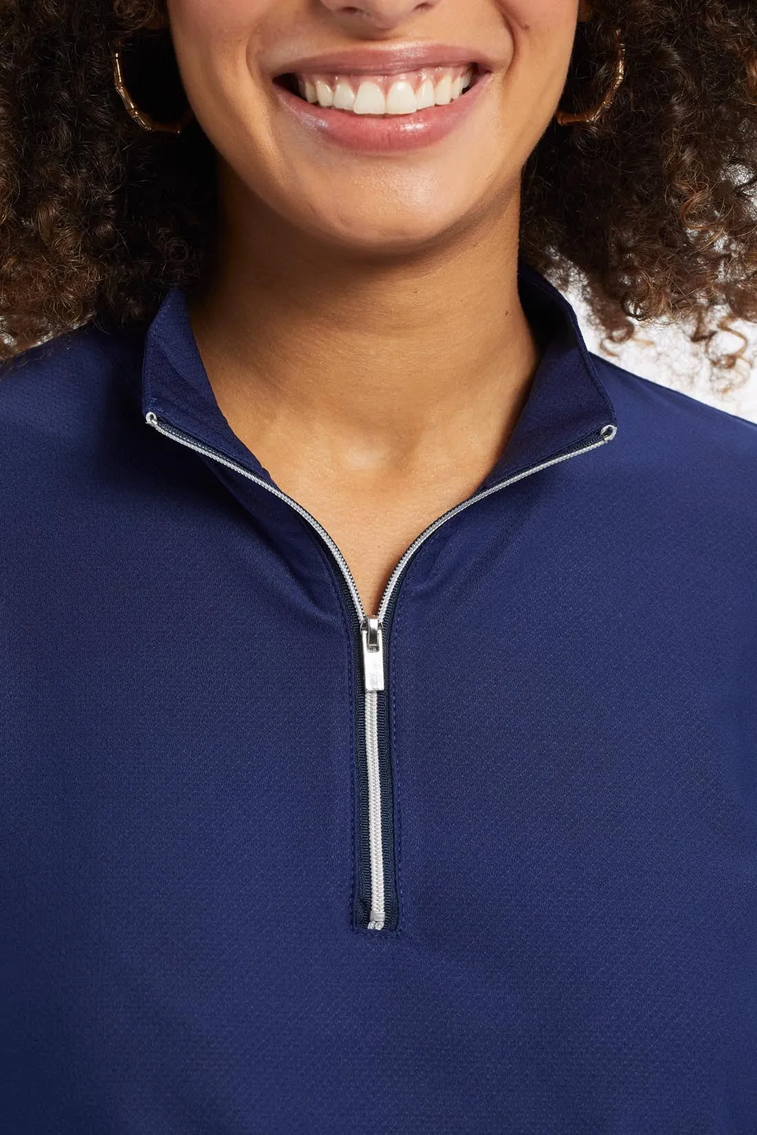 Upf 50+ Protection Performance Mock Neck Top-Dk.Navy sold by Tribal product image thumbnail 3