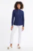 Upf 50+ Protection Performance Mock Neck Top-Dk.Navy sold by Tribal