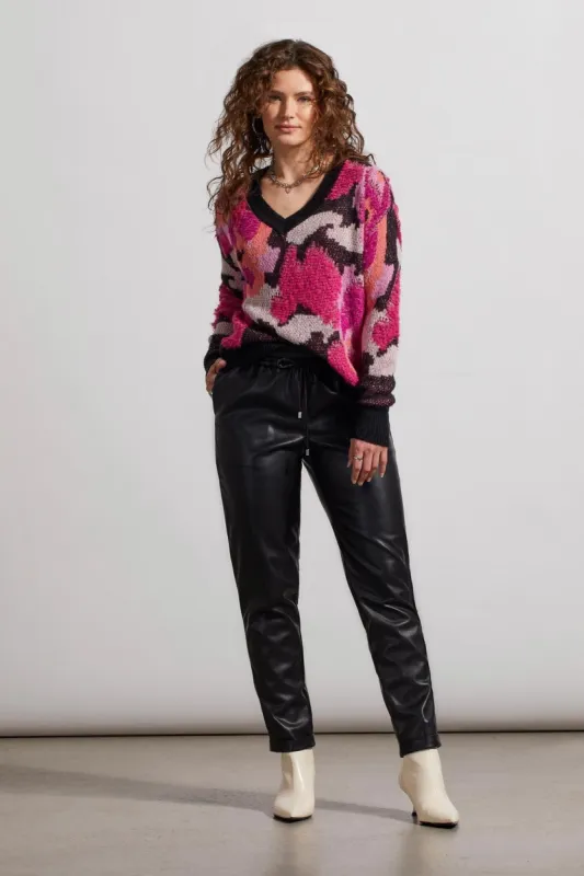 FAUX LEATHER JOGGERS-Black sold by Tribal