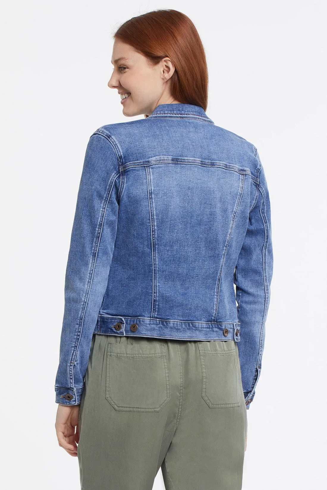 Classic Fit Comfort Stretch Denim Jacket-Dk.Vintage sold by Tribal product image thumbnail 4