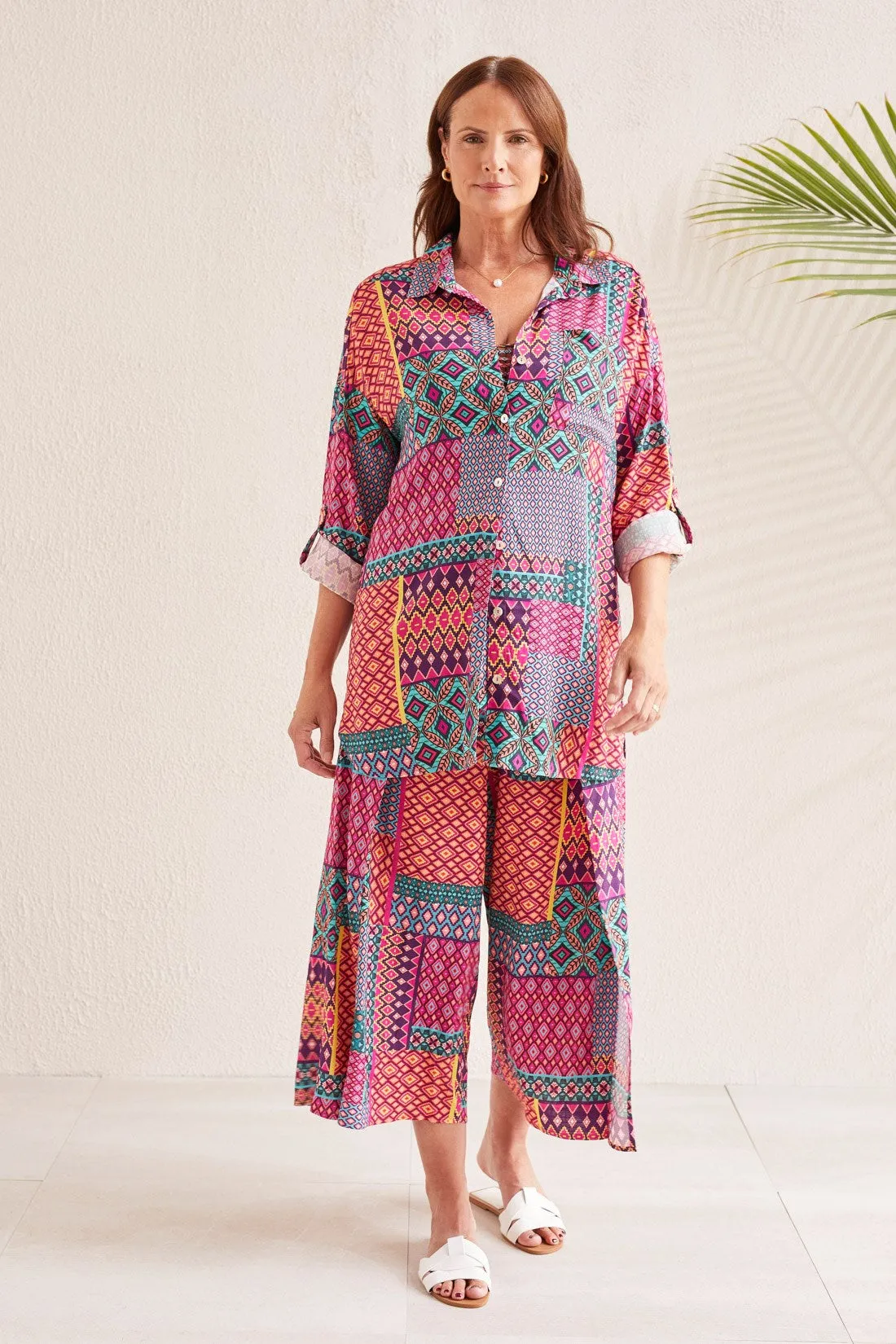 PULL-ON COVER-UP CAPRI-Limoncello sold by Tribal