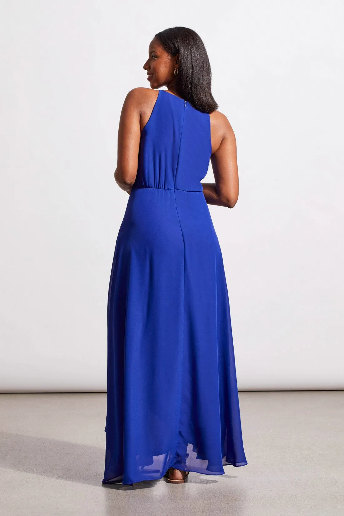 SAPPHIRE CASCADING HALTER DRESS-Sapphire sold by Tribal product image thumbnail 2