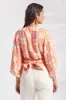 PRINTED KIMONO TOP WITH FRONT TIE-Tuvalu sold by Tribal