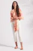 PRINTED KIMONO TOP WITH FRONT TIE-Tuvalu sold by Tribal