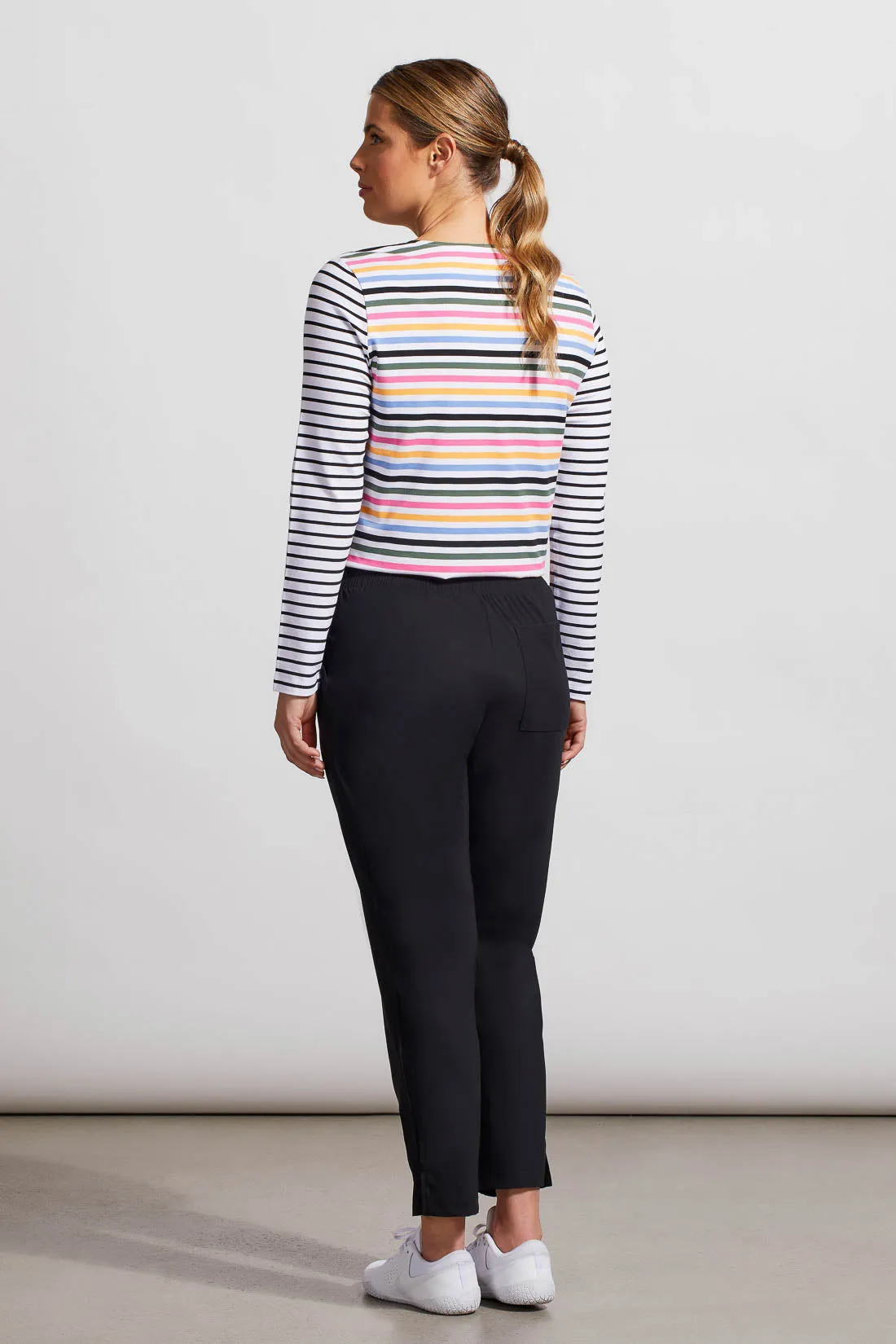 25 Inch Pull-On Technical Capris-Black sold by Tribal product image thumbnail 4