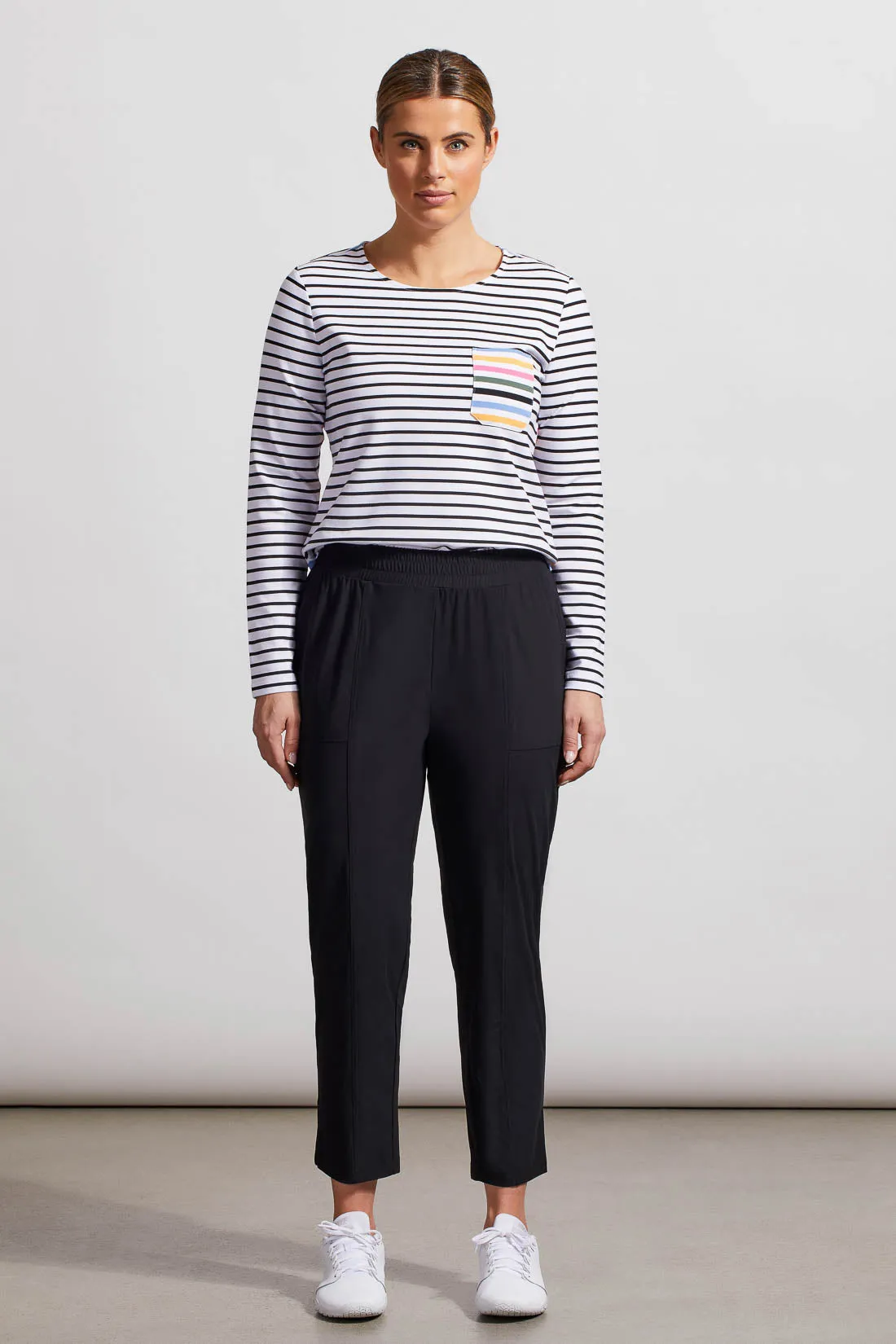 25 Inch Pull-On Technical Capris-Black sold by Tribal product image thumbnail 3