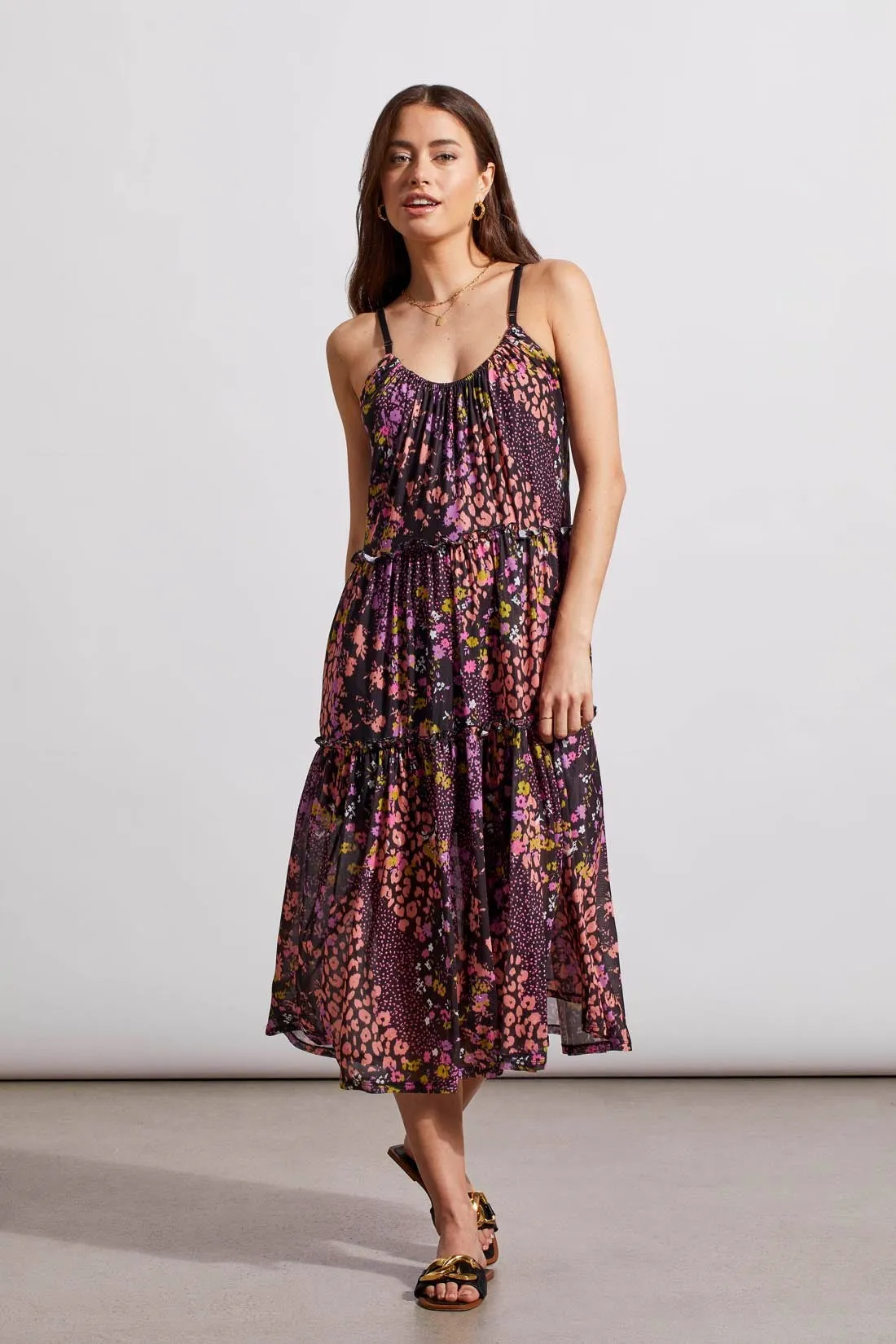 WEAR 2 WAYS MICRO-MESH SLEEVELESS DRESS-Coral blush sold by Tribal product image thumbnail 3