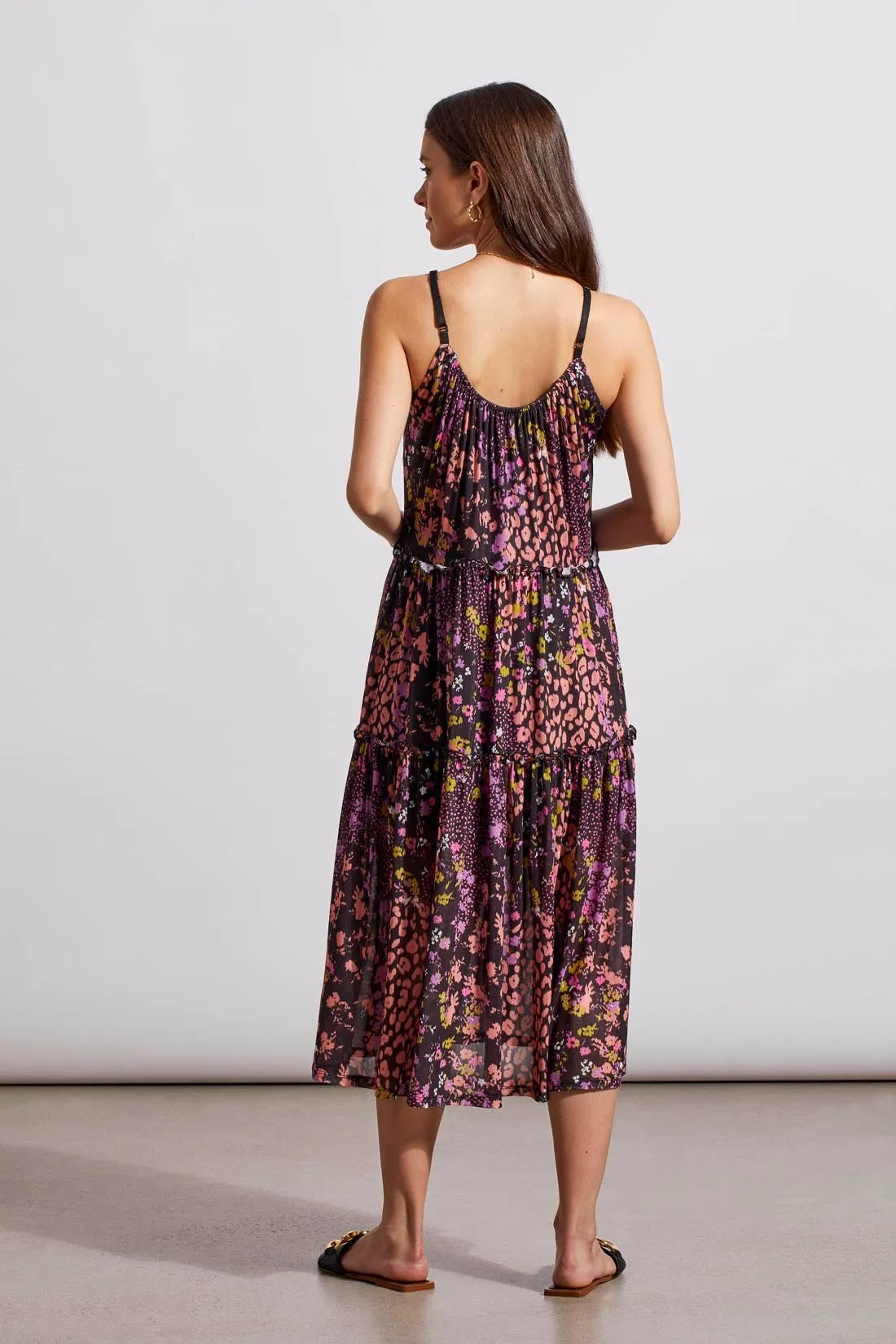 WEAR 2 WAYS MICRO-MESH SLEEVELESS DRESS-Coral blush sold by Tribal product image thumbnail 2