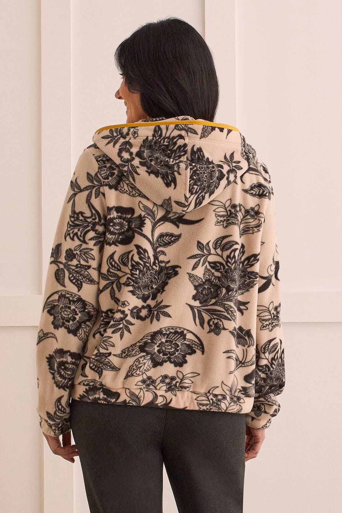 POLAR FLEECE HOODED JACKET-Oyster sold by Tribal product image thumbnail 4