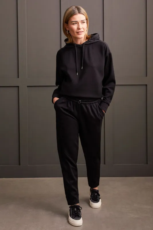 TECHNO LUX STRETCH COMBO FABRIC JOGGER-Black sold by Tribal