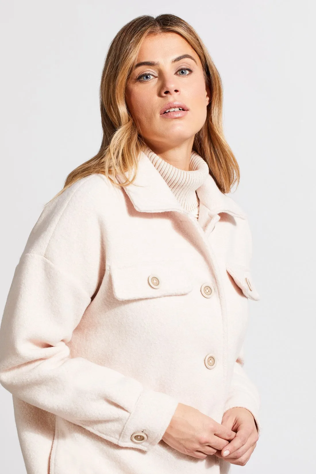 Boiled Wool Jacket With Pockets-Blush sold by Tribal product image thumbnail 2