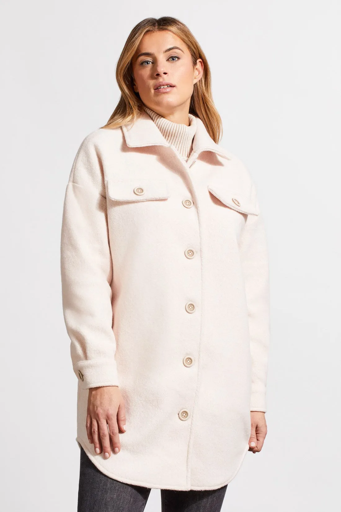 Boiled Wool Jacket With Pockets-Blush sold by Tribal product image thumbnail 3