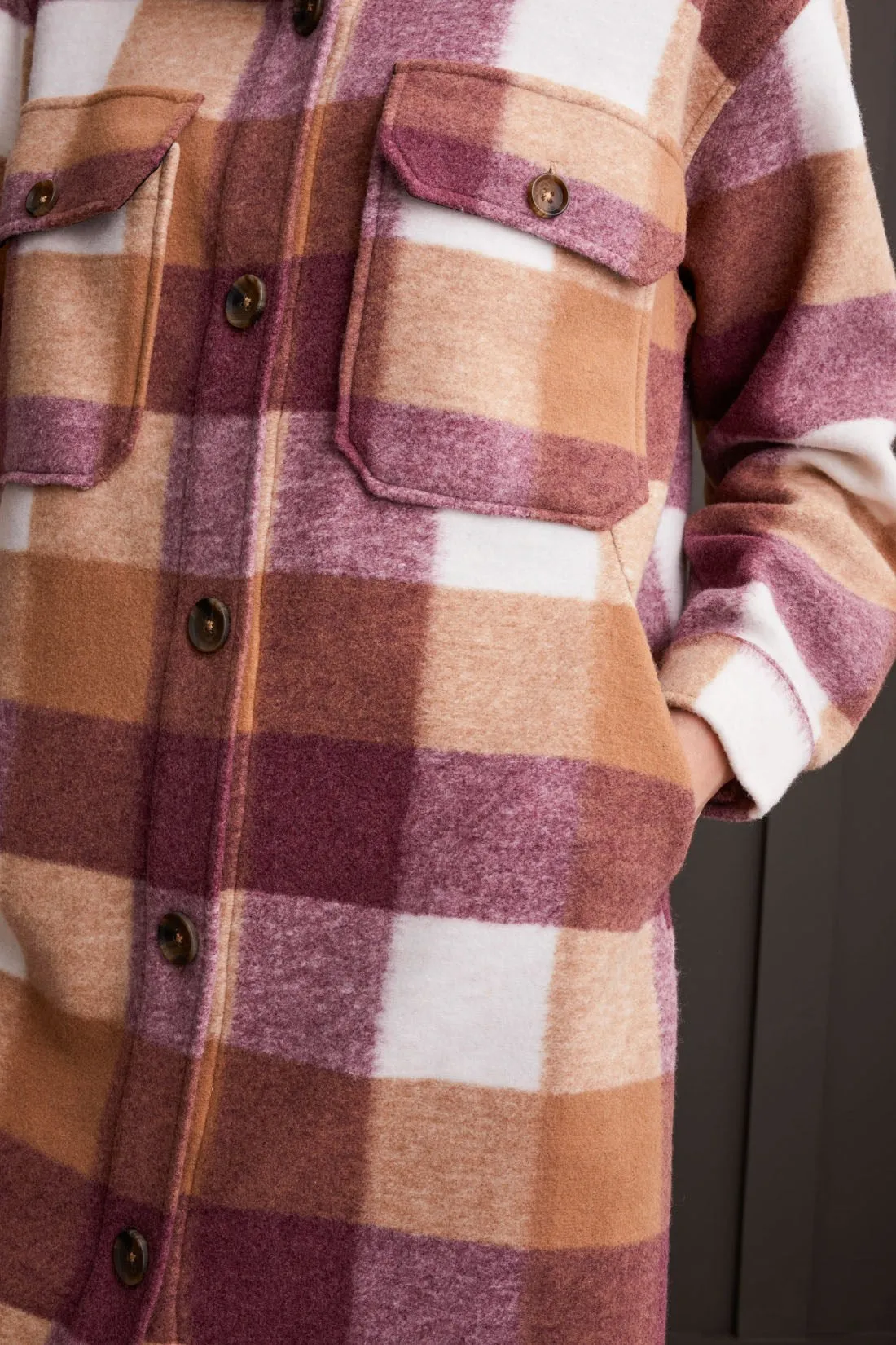 LONG KNIT SHACKET-Deeprose sold by Tribal product image thumbnail 3