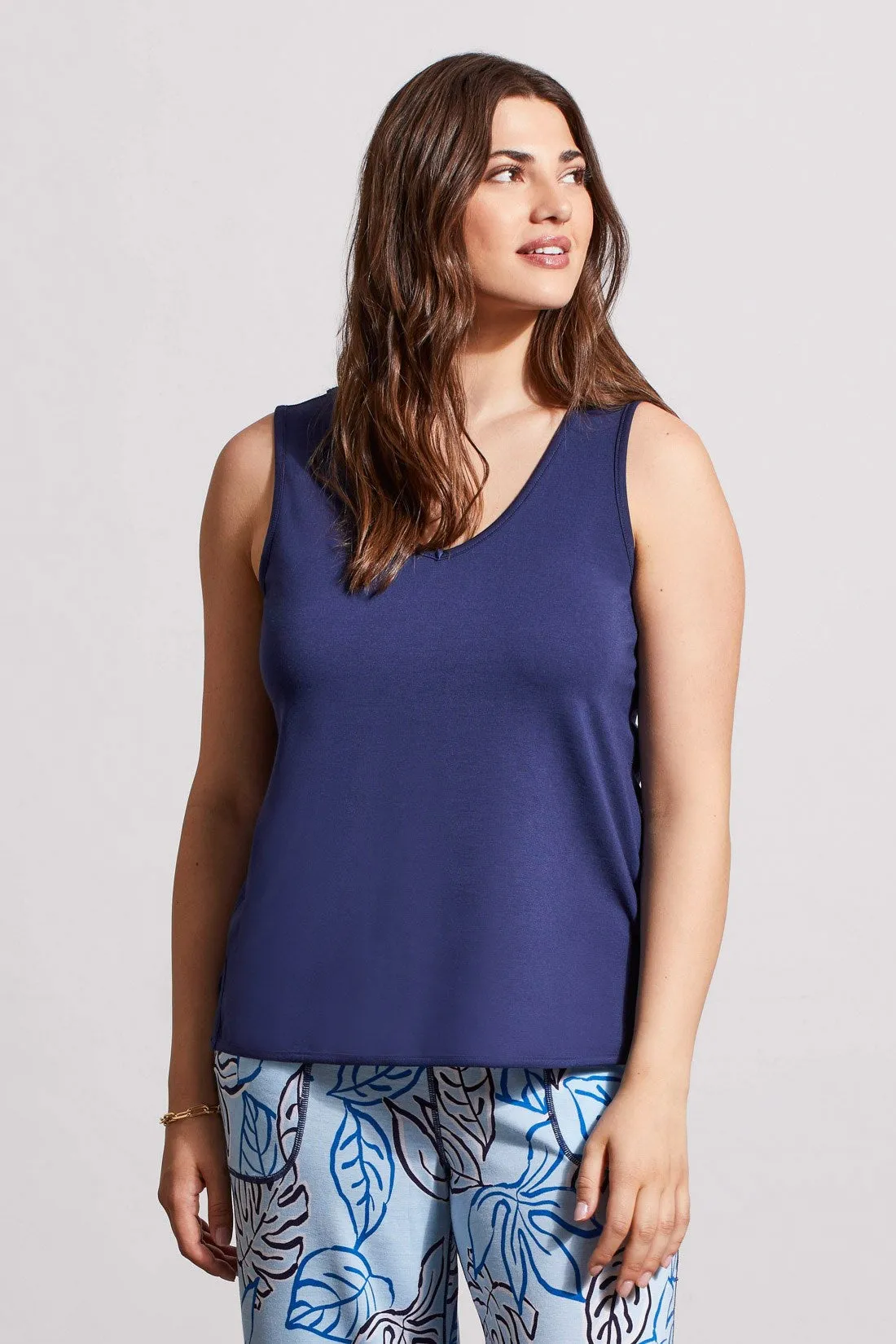 REVERSIBLE DOUBLE V-NECK CAMI-Bluecloud sold by Tribal