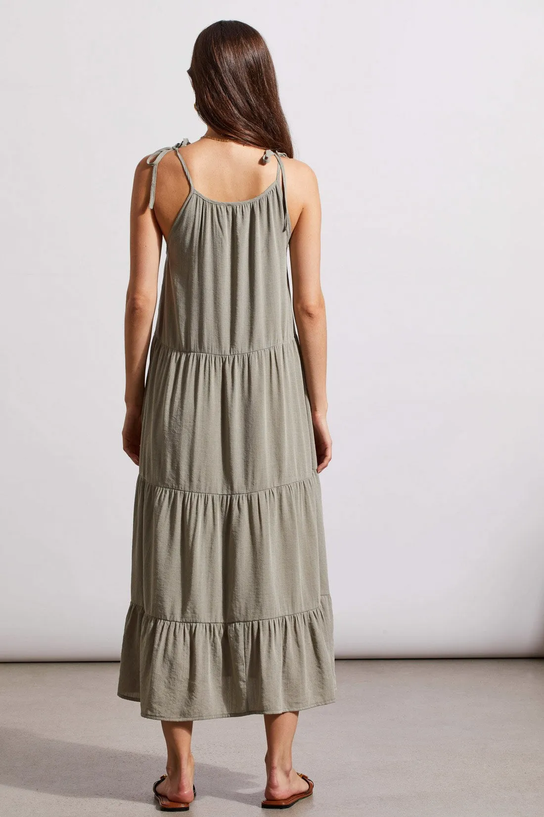 SLEEVELESS DRESS WITH ADJUSTABLE STRAPS-Driedsage sold by Tribal product image thumbnail 4