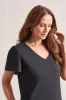 COTTON FLUTTER SLEEVE DRESS WITH POCKETS-Black sold by Tribal