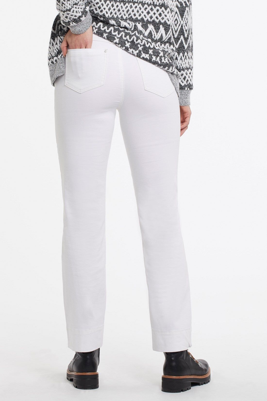 FIVE-POCKET PULL-ON PANTS-Cream sold by Tribal product image thumbnail 3