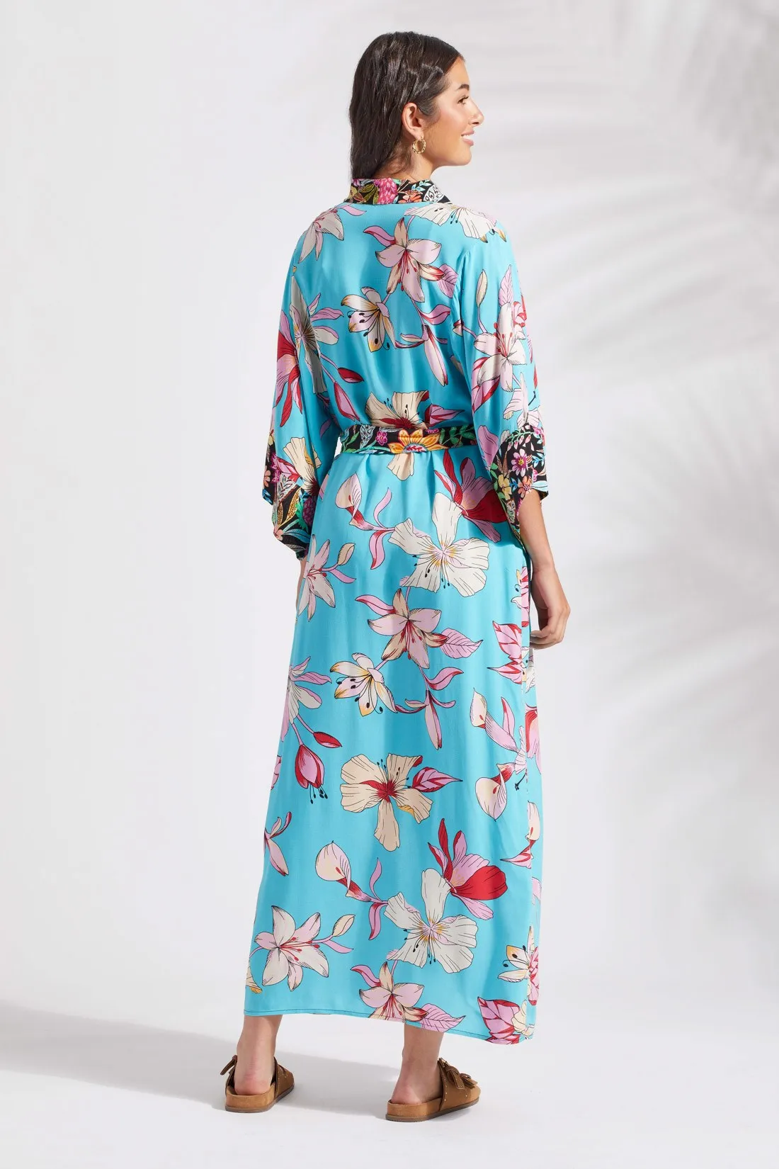 PRINTED DUSTER WITH KIMONO SLEEVES-Honolulu sold by Tribal product image thumbnail 4