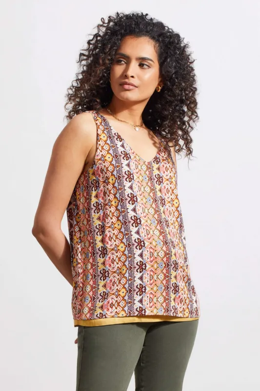 REVERSIBLE V-NECK CAMI-Dijon sold by Tribal