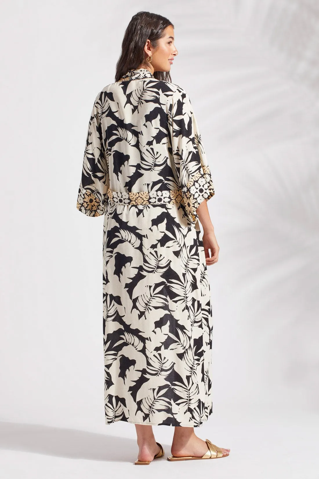 PRINTED DUSTER WITH KIMONO SLEEVES-Wailea sold by Tribal product image thumbnail 4