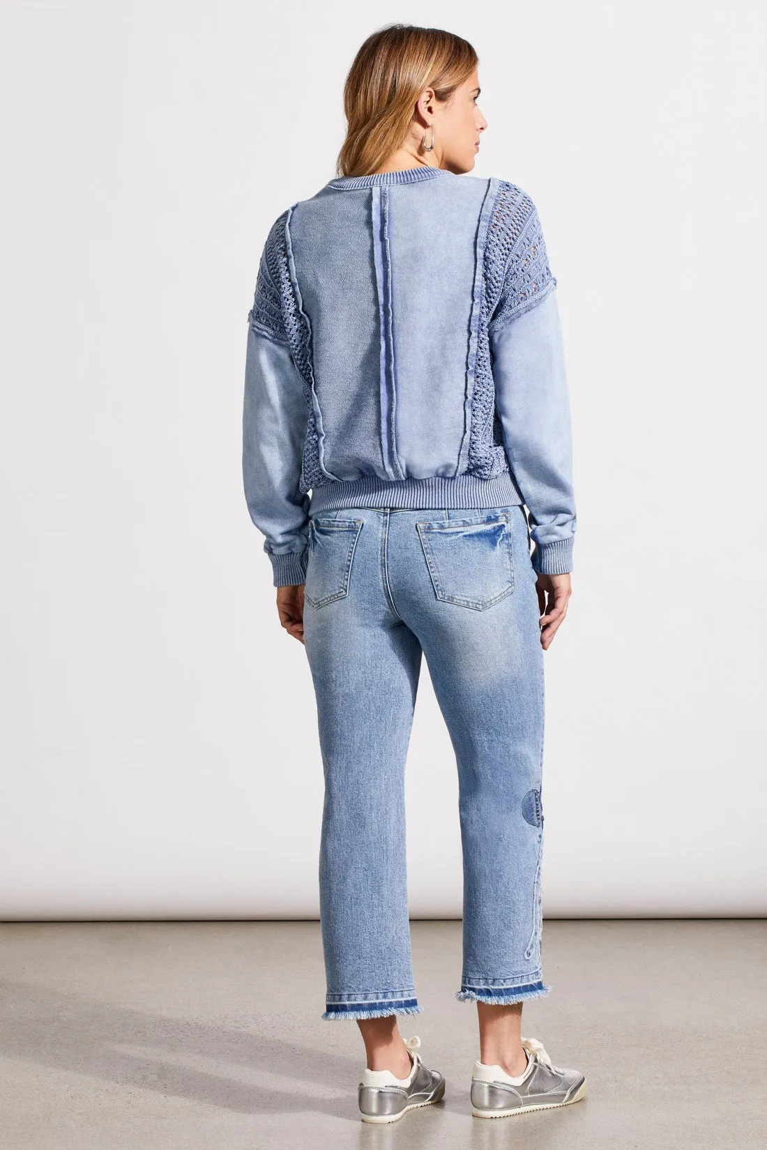 Stonewash Mix Media Raglan Pullover-Lt. Blue Jay sold by Tribal product image thumbnail 4