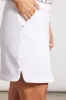 PULL-ON SKORT WITH ROUNDED SIDE SLITS-White sold by Tribal