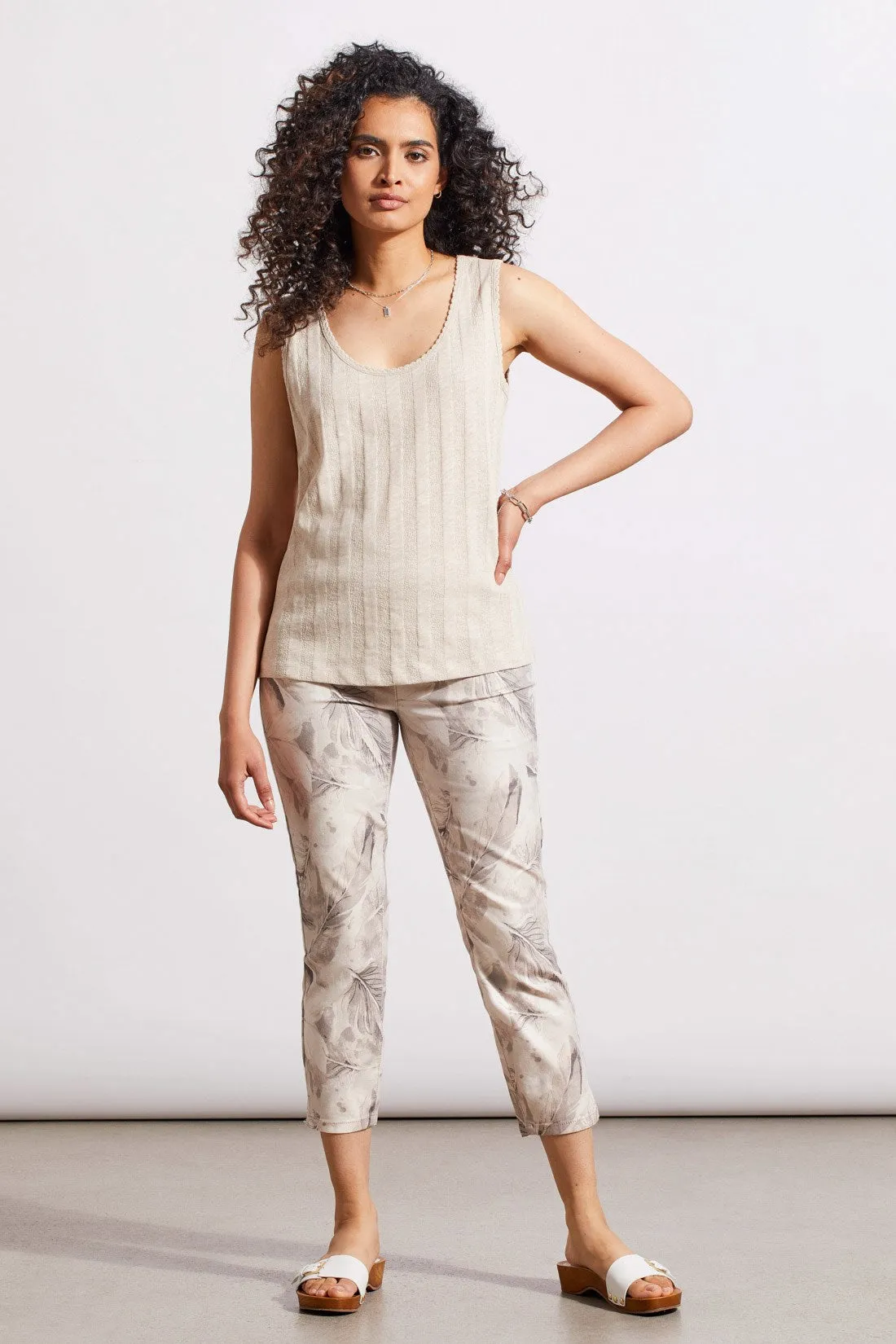 COTTON TANK TOP WITH PICOT TRIM-Frenchoak sold by Tribal product image thumbnail 2