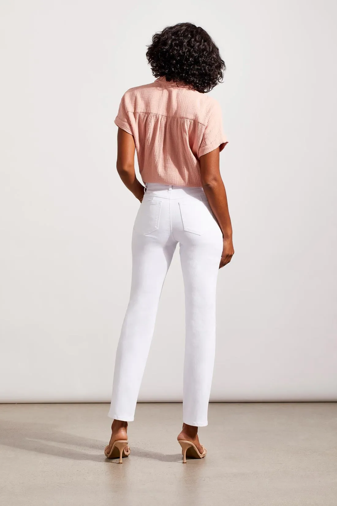 Sophia Curvy Fit Straight Leg Jeans-White sold by Tribal product image thumbnail 2