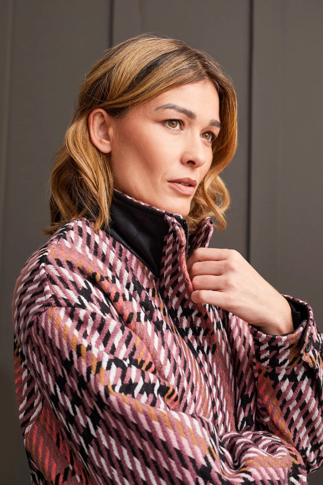 Yarn Dye Jacket With Waist Drawcord-Deeprose sold by Tribal product image thumbnail 3