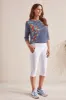 FLATTEN-IT® PULL-ON CAPRI WITH SIDE ZIPS-White sold by Tribal