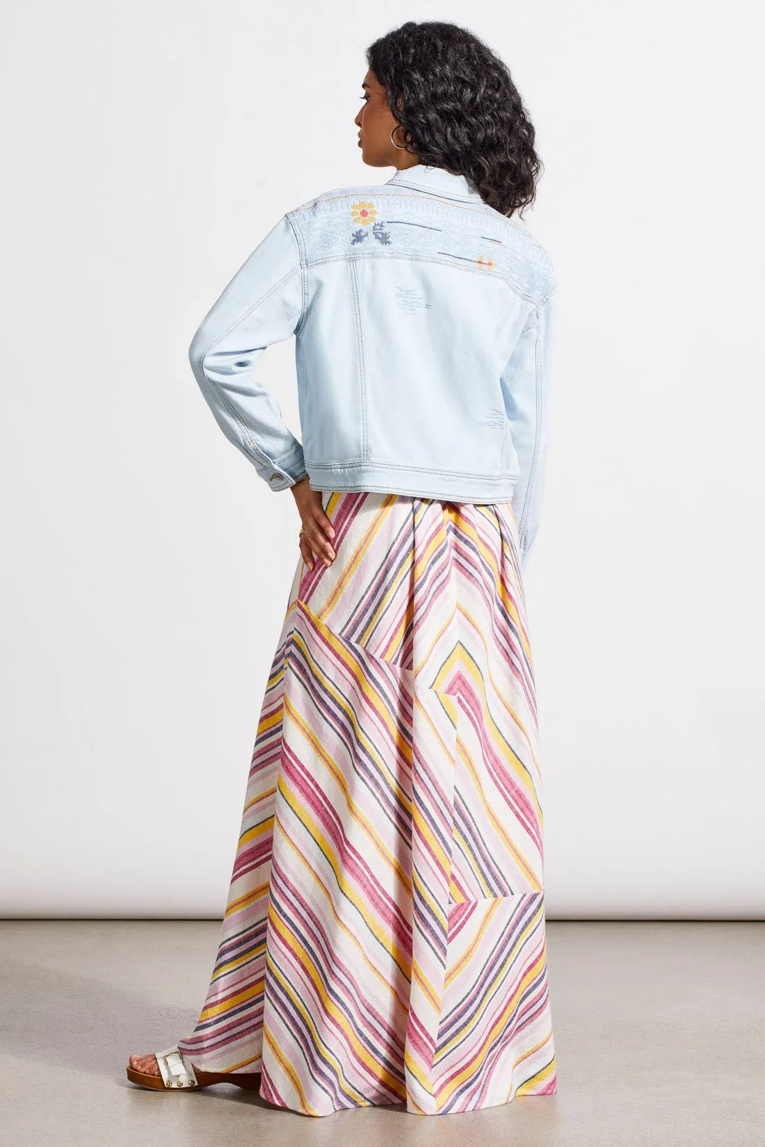 Embroidered Classic Lightweight Novelty Denim Jacket-Frozenberry sold by Tribal product image thumbnail 3