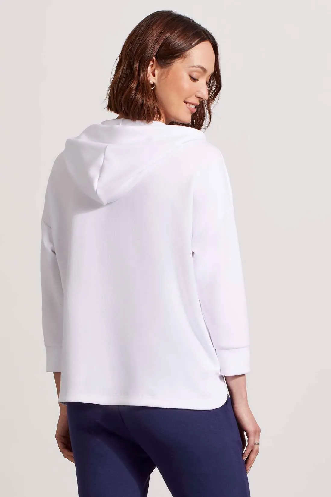 HOODED DOLMAN TUNIC-White sold by Tribal product image thumbnail 3