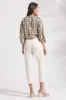 BROOKE HIGH RISE CROP JEANS WITH BUTTON-UP FLY-Ecru sold by Tribal