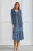 PATCHWORK KNIT SHACKET WITH CONTRAST BUTTONS-Nightfall sold by Tribal