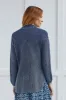 PATCHWORK KNIT SHACKET WITH CONTRAST BUTTONS-Nightfall sold by Tribal
