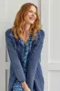 PATCHWORK KNIT SHACKET WITH CONTRAST BUTTONS-Nightfall sold by Tribal