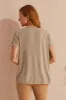 PULL-ON CAPRI WITH HEM VENTS-Dune sold by Tribal