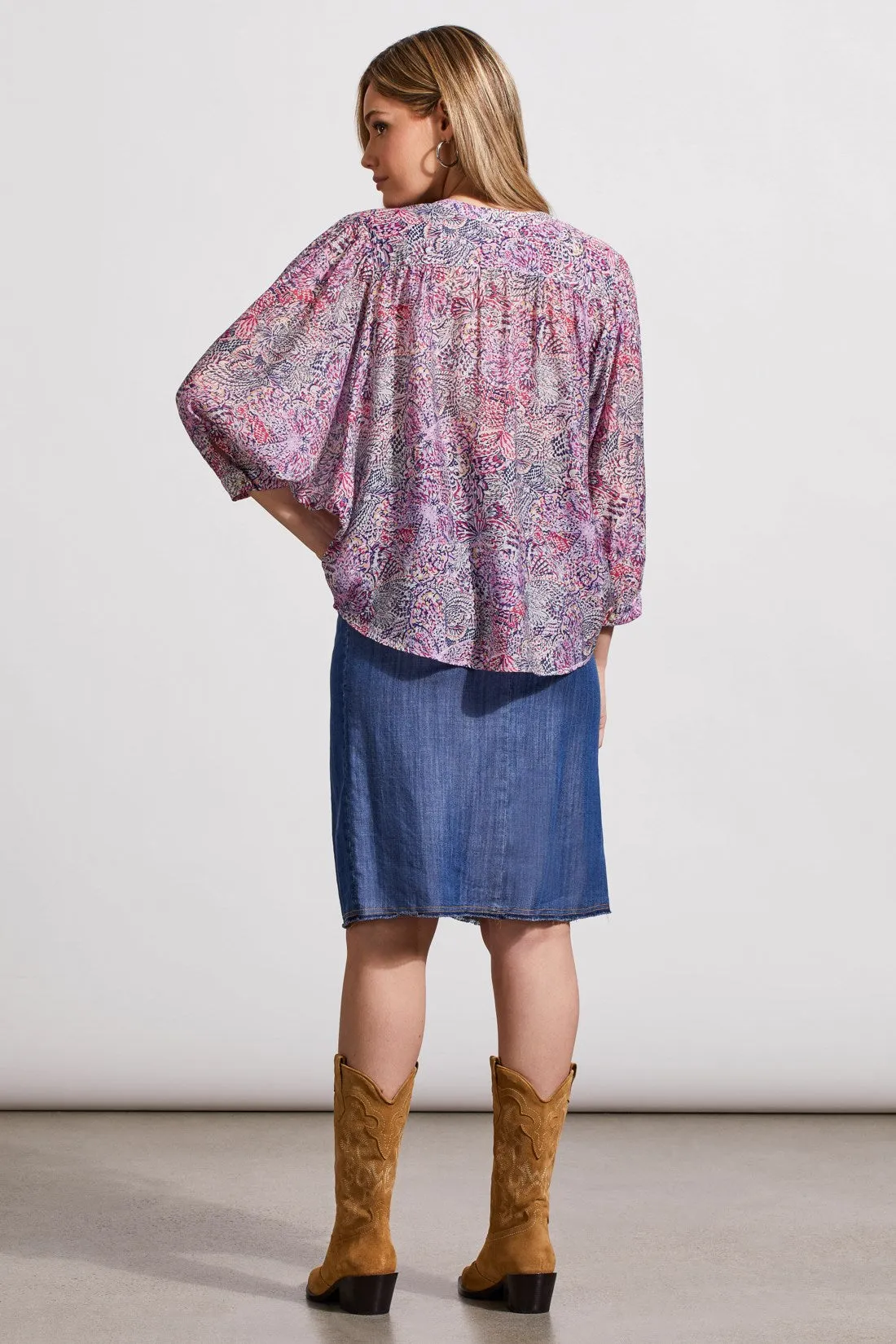 Flowy Dolman Sleeve Blouse-Orchid Rose sold by Tribal product image thumbnail 3