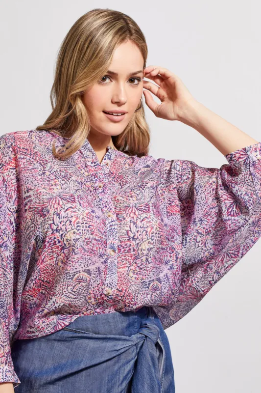 Flowy Dolman Sleeve Blouse-Orchid Rose sold by Tribal